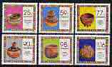 Zimbabwe 1993 Household Pottery perf set of 6 unmounted mint, SG 854-59*, stamps on pottery, stamps on alcohol