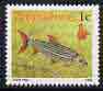 Zimbabwe 1990 Giant Tigerfish 1c from def set, unmounted mint SG 768*, stamps on fish