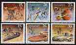 Zimbabwe 1990 Artefacts - the six values from def set, unmounted mint SG 774-79*, stamps on artefacts, stamps on tobacco, stamps on 