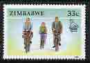 Zimbabwe 1990 Bicycles 33c from def set, unmounted mint SG 780*, stamps on , stamps on  stamps on transport, stamps on  stamps on bicycles