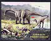Cuba 2005 Dinosaurs perf m/sheet cto used, stamps on dinosaurs
