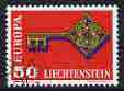 Liechtenstein 1968 50r fine cds used, SG 490 Europa, stamps on europa