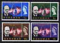 Bahamas 1966 Churchill Commem perf set of 4 unmounted mint, SG 267-70*, stamps on churchill