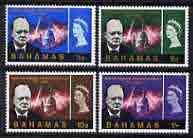 Bahamas 1966 Churchill Commem perf set of 4 unmounted mint, SG 267-70*, stamps on , stamps on  stamps on churchill