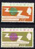 Bahamas 1965 ITU Centenary perf set of 2 unmounted mint, SG 262-63*, stamps on , stamps on  stamps on , stamps on  stamps on  itu , stamps on  stamps on communications