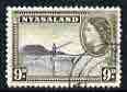 Nyasaland 1953-54 Lake Nyasa 9d (from def set) fine cds used, SG 181, stamps on , stamps on  stamps on lakes