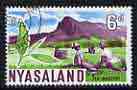Nyasaland 1964 Tea Industry 6d (from def set) fine cds used, SG 204, stamps on drink, stamps on  tea , stamps on 