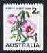 Australia 1970-75 Sturt's Desert Rose 2c coil stamp (type II) unmounted mint, SG 465b, stamps on flowers, stamps on roses
