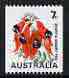 Australia 1970-75 Sturts Desert Pea 7c coil stamp unmounted mint, SG 468b, stamps on flowers, stamps on 