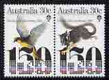 Australia 1984 150th Anniversary of Victoria se-tenant pair unmounted mint, SG 959a, stamps on , stamps on  stamps on birds, stamps on  stamps on animals