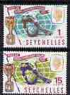 Seychelles 1966 Football World Cup perf set of 2 unmounted mint, SG 226-27*, stamps on , stamps on  stamps on football, stamps on  stamps on sport