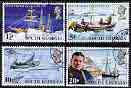 Falkland Islands Dependencies - South Georgia 1972 50th Death Anniversary of Sir Ernest Shackleton perf set of 4 fine cds used, SG 32-35, stamps on ships, stamps on explorers, stamps on personalities, stamps on polar