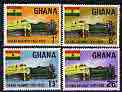 Ghana 1964 60th Anniversary of Ghana Railways perf set of 4 unmounted mint, SG 324-27, stamps on , stamps on  stamps on railways