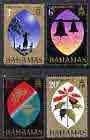 Bahamas 1972 Christmas perf set of 4 unmounted mint, SG 387-90, stamps on christmas, stamps on bells, stamps on flowers, stamps on sheep, stamps on ovine