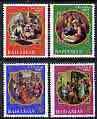 Bahamas 1969 Christmas perf set of 4 unmounted mint, SG 338-41, stamps on christmas, stamps on arts