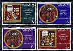 Bahamas 1975 Christmas perf set of 4 unmounted mint, SG 451-54, stamps on , stamps on  stamps on christmas, stamps on  stamps on arts