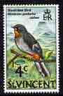St Vincent 1970-71 Solitaire Bird 4c from def set unmounted mint, SG 289, stamps on birds, stamps on 