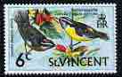 St Vincent 1970-71 Bananaquits 6c from def set unmounted mint, SG 291, stamps on , stamps on  stamps on birds, stamps on  stamps on 