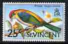 St Vincent 1970-71 Hooded Tanager 25c from def set unmounted mint, SG 296, stamps on birds, stamps on tanagers