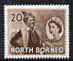 North Borneo 1954-59 Bajau Chief 20c from def set unmounted mint, SG 380, stamps on , stamps on  stamps on costumes