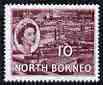 North Borneo 1954-59 Logging 10c from def set unmounted mint, SG 378, stamps on timber