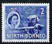 North Borneo 1954-59 Native Musical Instrument 2c from def set unmounted mint, SG 373, stamps on , stamps on  stamps on music, stamps on  stamps on musical instruments