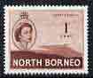 North Borneo 1954-59 Mount Kinabalu 1c from def set unmounted mint, SG 372, stamps on mountains