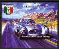 Congo 2005 Racing Cars (Mercedes-Benz 300 SL) perf m/sheet unmounted mint, stamps on cars, stamps on racing cars, stamps on mercedes