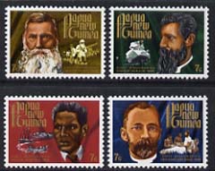 Papua New Guinea 1972 Christmas (Missionaries) set of 4 unmounted mint, SG 227-30, stamps on , stamps on  stamps on christmas, stamps on  stamps on personalities