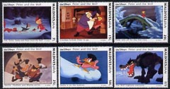 Maldive Islands 1993 scenes from Walt Disney's 'Peter & the Wolf' - short set 6 vals to 1R unmounted mint, SG 1944-49, stamps on , stamps on  stamps on disney, stamps on  stamps on fairy tales, stamps on  stamps on dogs, stamps on  stamps on wolves, stamps on  stamps on bridges, stamps on  stamps on birds, stamps on  stamps on shooting