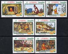 Anguilla 1982 Birth Cent of A A Milne short set to 12c unmounted mint, featuring scenes from Disney