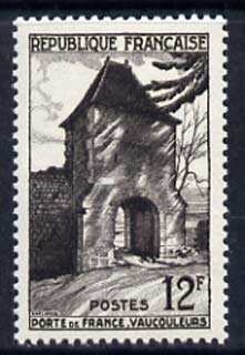 France 1952 Gate of France, Vaucouleurs 12f unmounted mint, SG 1142*, stamps on architecture, stamps on heritage, stamps on joan of arc