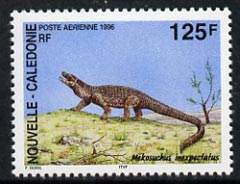 New Caledonia 1996 Mekosuchus inexpectatus (crocodile) 125f unmounted mint, SG 1055, stamps on reptiles