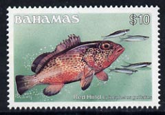 Bahamas 1986-90 Red Hind $10 (without imprint date) mmh, SG 773A, stamps on , stamps on  stamps on fish