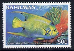 Bahamas 1987 Queen Angelfish 50c (1987 imprint date) unmounted mint, SG 796, stamps on , stamps on  stamps on fish