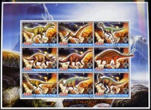 Congo 2005 Dinosaurs perf sheetlet containing 9 values fine cto used, stamps on , stamps on  stamps on dinosaurs