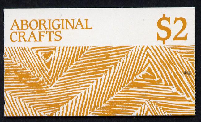 Booklet - Australia 1987 Aboriginal Crafts $2 booklet complete (SG SB58)