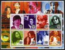 Somalia 2005 John Lennon large perf sheetlet containing 8 values unmounted mint, stamps on , stamps on  stamps on personalities, stamps on  stamps on music, stamps on  stamps on pops, stamps on  stamps on entertainments, stamps on  stamps on beatles