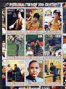 Myanmar 2000 Millennium series - Personalities (Bruce Lee, Tiger Woods, Sun Yat Sen & Mao) perf sheetlet of 9 values unmounted mint, stamps on , stamps on  stamps on personalities, stamps on  stamps on millennium, stamps on  stamps on golf, stamps on  stamps on mao, stamps on  stamps on martial-arts, stamps on  stamps on mao tse-tung, stamps on  stamps on  mao , stamps on  stamps on 