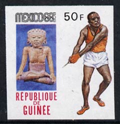 Guinea - Conakry 1969 Hammer 50f imperf proof single from limited printing, from Mexico Olympics set unmounted mint, as SG 679, stamps on , stamps on  stamps on hammer, stamps on  stamps on olympics