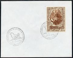 French Southern & Antarctic Territories 1970 Meteorological Station on cover with first day of issue cancel, SG 59, stamps on maps, stamps on 