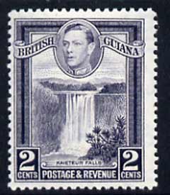 British Guiana 1938-52 KG6 Kaieteur Falls 2c P12.5 unmounted mint SG 309