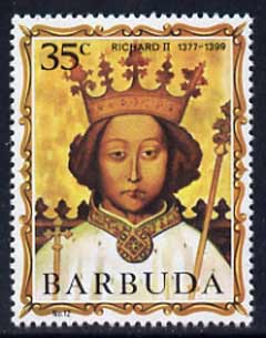 Barbuda 1970-71 English Monarchs SG 53 Richard II unmounted mint*, stamps on , stamps on  stamps on royalty