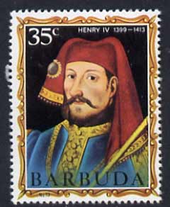 Barbuda 1970-71 English Monarchs SG 54 Henry IV unmounted mint*, stamps on royalty