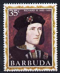 Barbuda 1970-71 English Monarchs SG 59 Richard III unmounted mint*, stamps on , stamps on  stamps on royalty