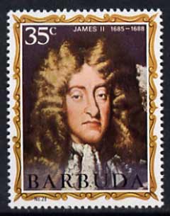 Barbuda 1970-71 English Monarchs SG 69 James II unmounted mint*, stamps on , stamps on  stamps on royalty, stamps on  stamps on scots, stamps on  stamps on scotland