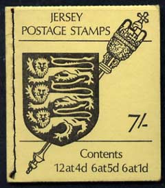 Jersey 1969-70 Arms 7s booklet complete SG SB2, stamps on , stamps on  stamps on arms, stamps on  stamps on heraldry