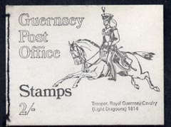 Booklet - Guernsey 1969 2s Booklet (Royal Guernsey Light Dragoons) complete and pristine, SG SB1