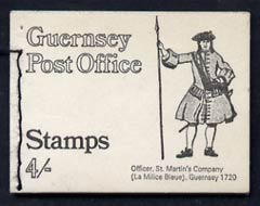 Booklet - Guernsey 1969 4s Booklet (Officer St Martins Coy) complete and pristine, SG SB2