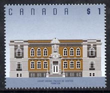 Canada 1991-96 Court House $1 P13.5 x 13 unmounted mint SG1479a, stamps on legal, stamps on  law , stamps on architecture